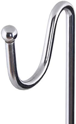 Adjustable Height Handbag Display Stand with Two Hooks