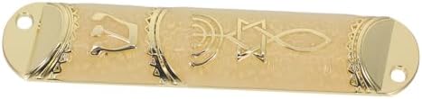 HOOTNEE 1set Metal Mezuzah Door Blessing Scroll