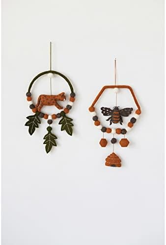 Creative Co Op Wool Felt Cheetah Mobile