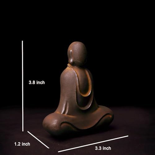 Faceless Buddha Statue - Solid Cast Iron Zen Decor