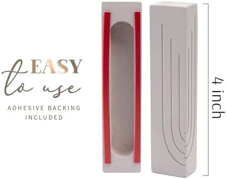 Chic Urban Mezuzah Door Ornament Concrete Base with Gray Shin