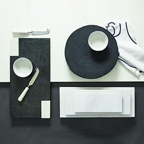 Santa Barbara Design Studio Black Paulownia Wood Pedestal Tray