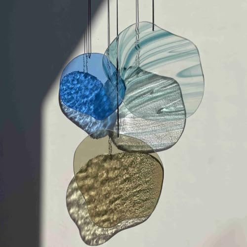 ZHANGBH Wall Art Glass Hanging Mobile