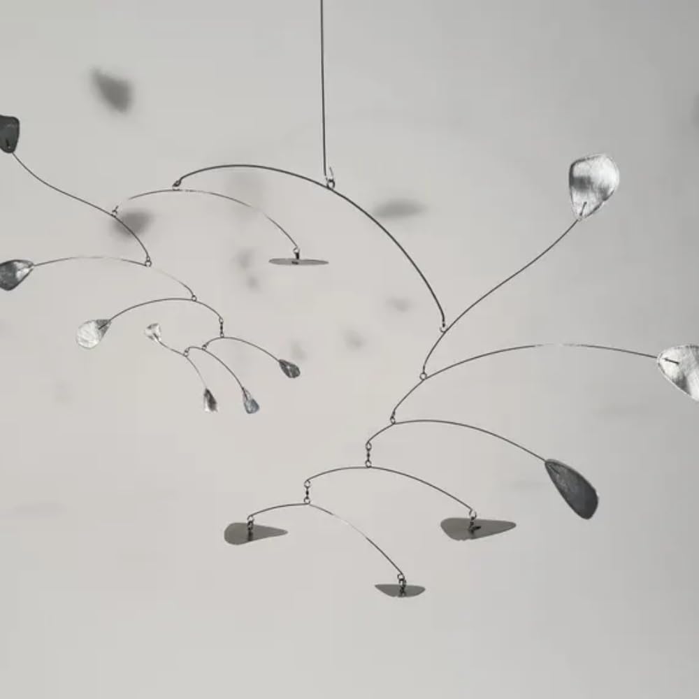 Metal Kinetic Hanging Mobile Sculpture 24 W x 18 H