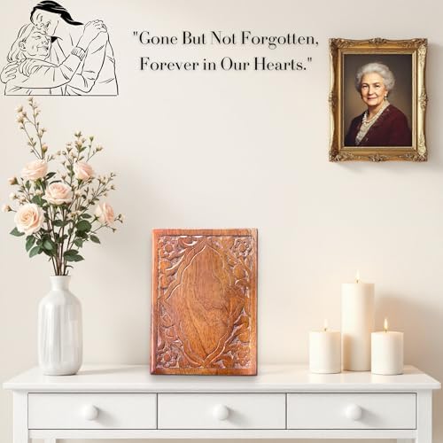 WoodGraphs Svaav Beautiful Handcrafted Wooden Urn Box