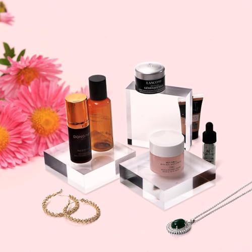 Hacaroa 6 Piece Acrylic Square Display Blocks