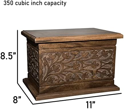 Extra Large Personalized Wooden Cremation Urn for Ashes