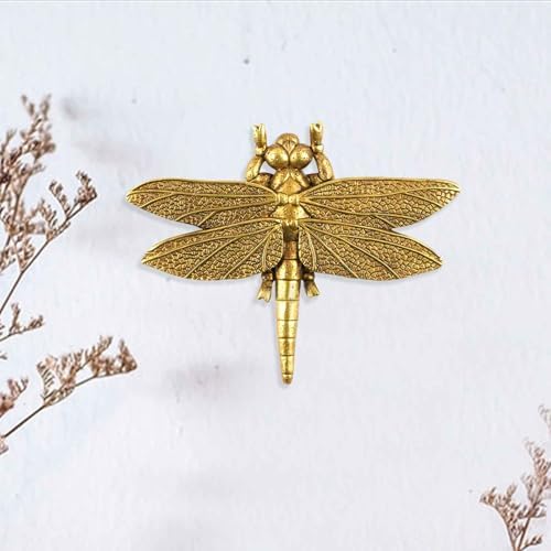 SnowOwl Gold Dragonfly Wall Sculpture Decor