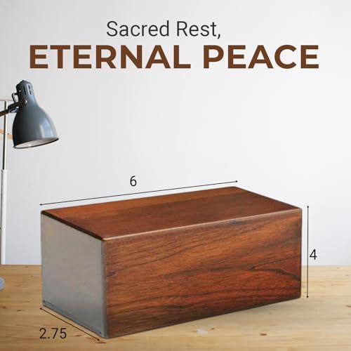 Wooden Urn for Cremation Ashes - Pet and Human Memorial Urn