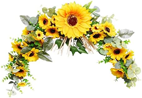 Generic Artificial Swag 23 Inch Wreath Garland for Front Door