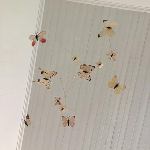 Yellow Butterfly Mobile - 23W x 28H Wall Decor