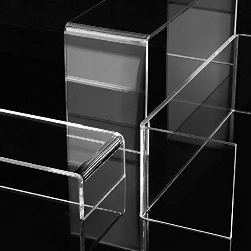 ANDGOO Clear Acrylic Display Risers 6 Pcs Set