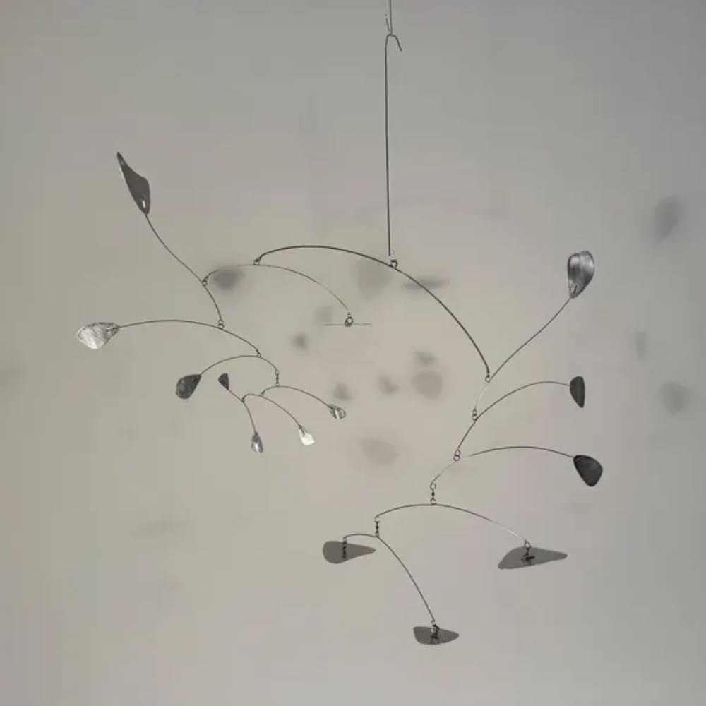 Metal Kinetic Hanging Mobile Sculpture 24 W x 18 H