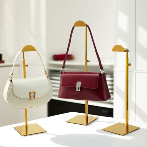 Chawtalion 3PC Gold Purse Display Stand Holder