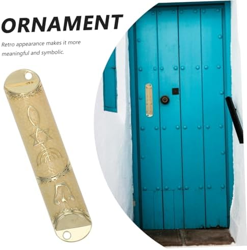HOOTNEE 1set Metal Mezuzah Door Blessing Scroll
