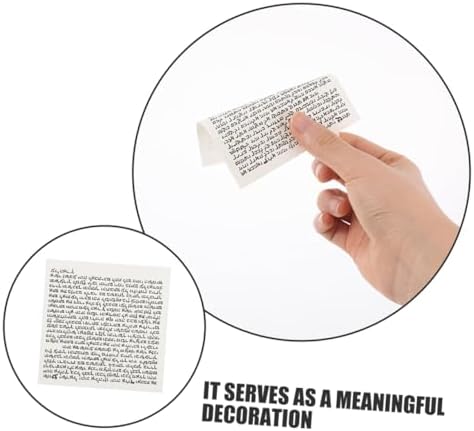 STOBAZA 100pcs Mezuzah Scroll Door Blessing