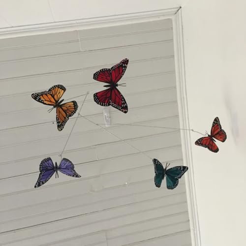 Colorful Five Butterfly Mobile for Crib