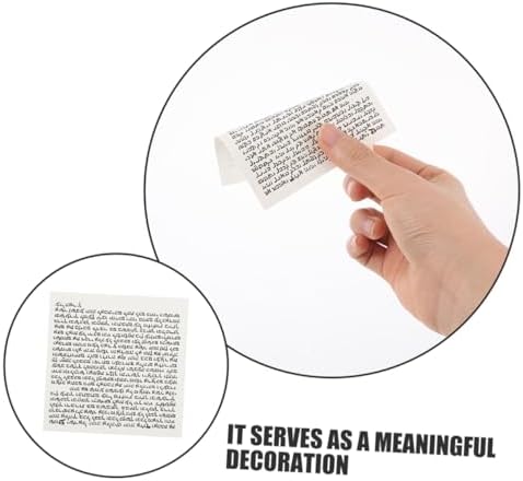 PRETYZOOM 100Pcs Jewish Mezuzah Scroll Wall Decor