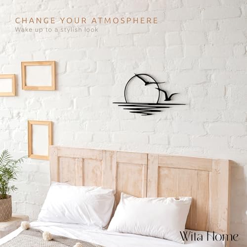 Wita Home Sunset with Seagulls Wall Art