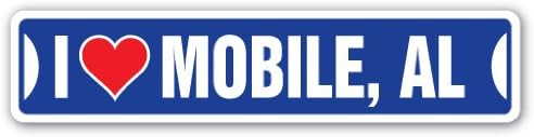 I Love Mobile Alabama Street Sign Wall Decor