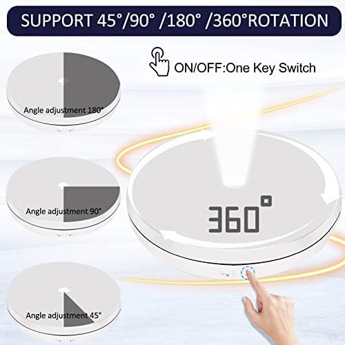 Foleto Motorized Rotating Display Stand with LED Light