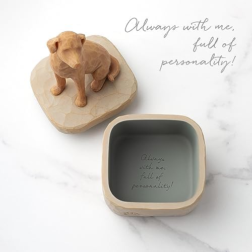 Willow Tree Love My Dog Golden Sculpted Hand Painted Keepsake Box