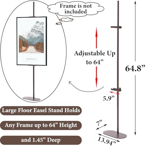 Adjustable Easel Stand for Sign and Art Display