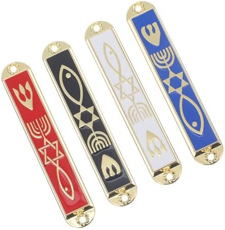 Wakauto 4pcs Retro Mezuzah Cases Decorative Gatepost Gifts