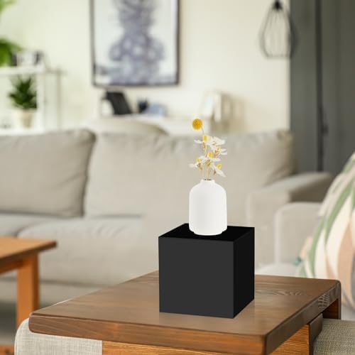 Geetery 5-Piece Acrylic Display Risers Set Black 3-7 Inch