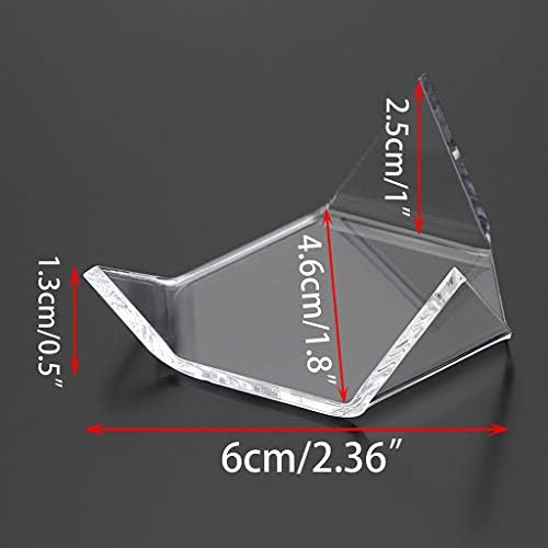 Hipiwe 5 Pack Acrylic Triangle Display Stands