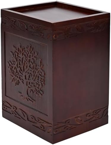 Elegant Wooden Tree of Life Cremation Urns
