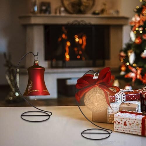 2pcs Golden Iron Wire Hanging Display Stand for Decorations