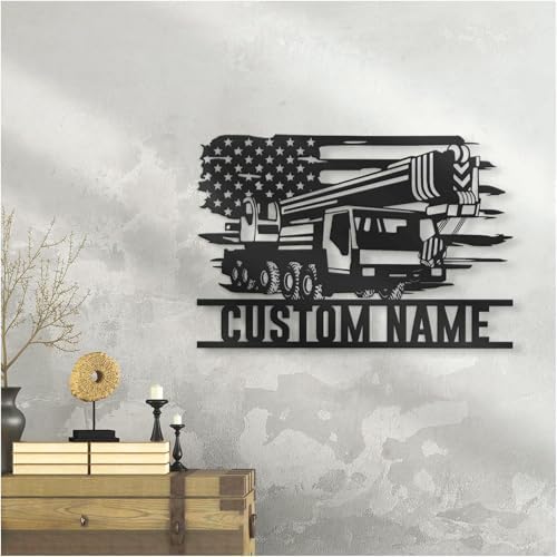 Custom LED Metal Sign Heavy Equipment Decor
