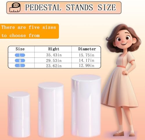 Cylinder Stand for Party Wedding Birthday Decor 3pcs