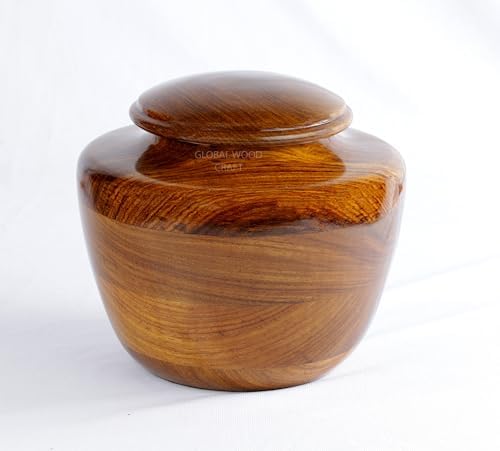 Hand Crafted Rosewood Urn Medium 50 Cubic Inches