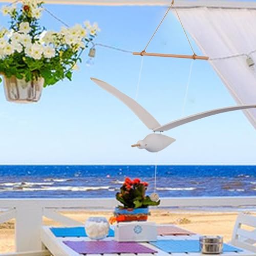 Wooden Seagull Mobile Decor for Home Ceiling