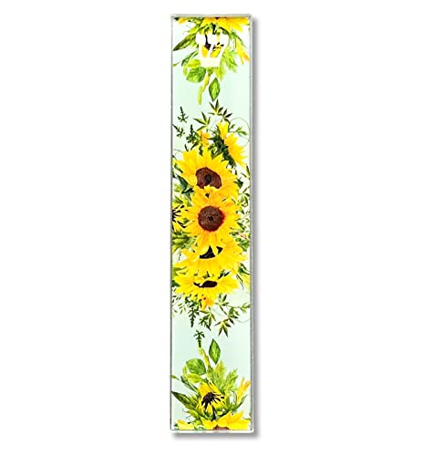 Lea Joelle Mezuzah Scroll Case with Sunflowers