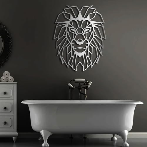 ICEWQOQU Lion Head Metal Wall Art