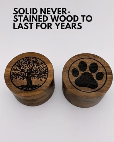 Small Wooden Urn for Human Ashes Keepsake Cremation Box