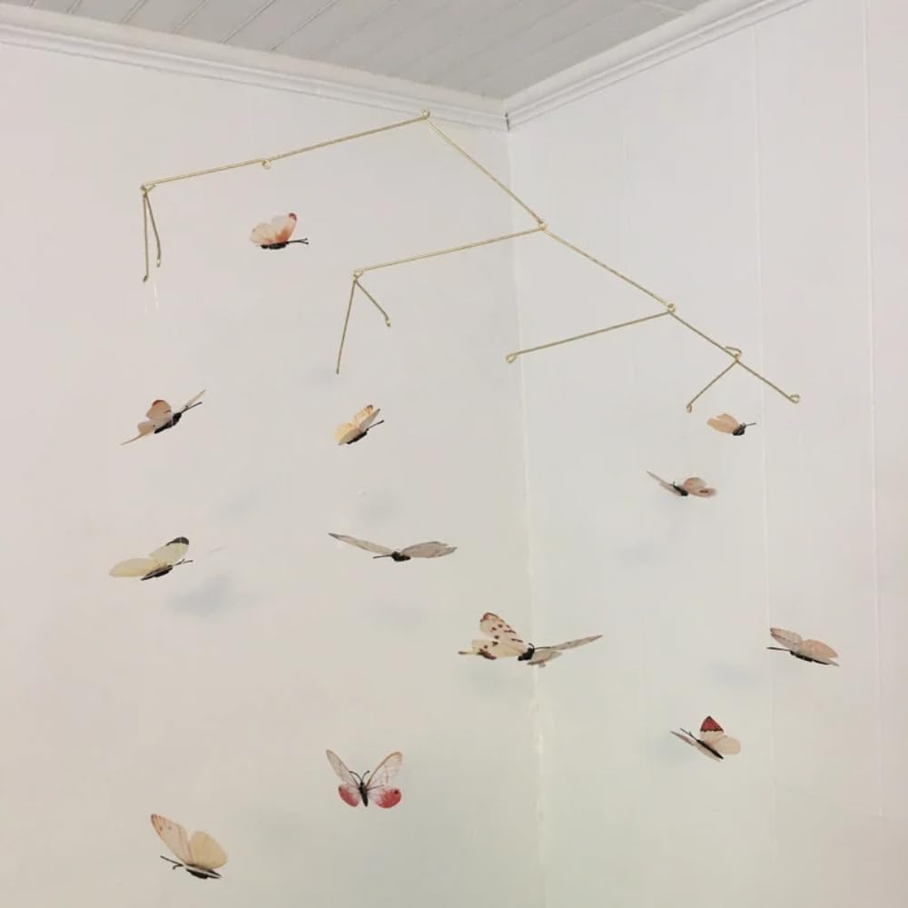 Yellow Butterfly Mobile - 23W x 28H Wall Decor
