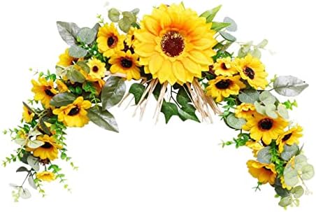 Generic Artificial Swag 23 Inch Wreath Garland for Front Door