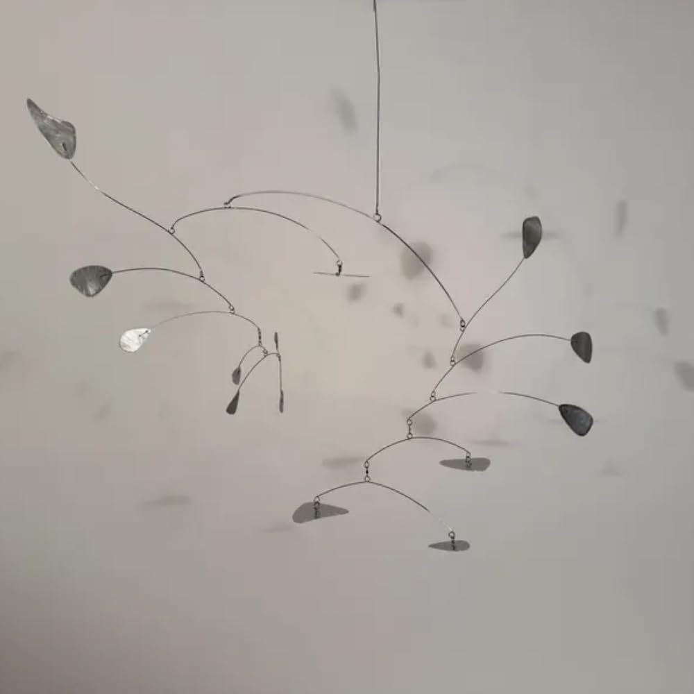 Metal Kinetic Hanging Mobile Sculpture 24 W x 18 H