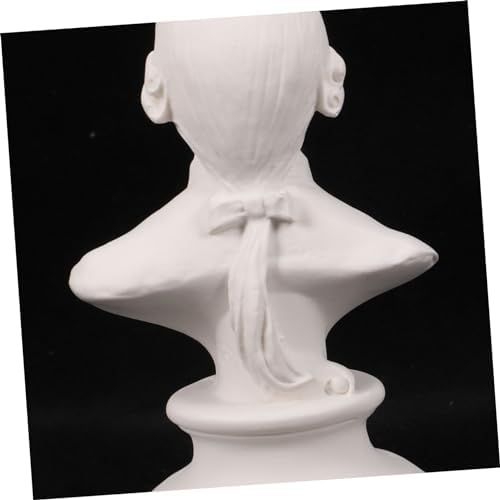 4pcs Mini Musician Bust Sculptures Resin Decor Desktop Statue