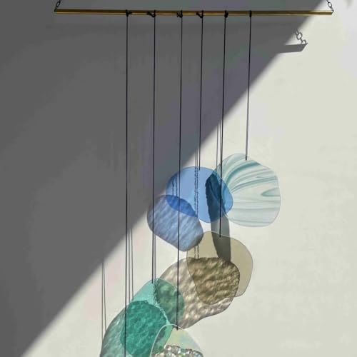ZHANGBH Wall Art Glass Hanging Mobile