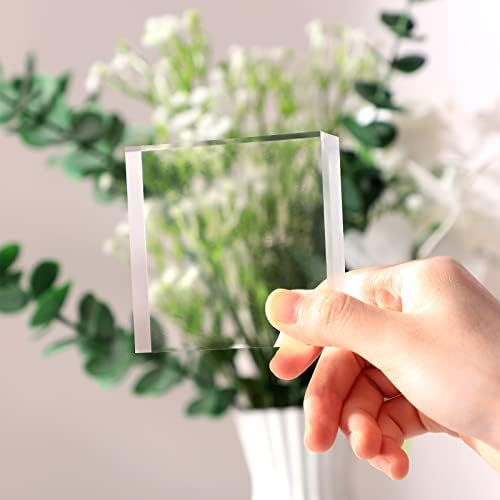 Geelin 3 Pcs Acrylic Square Display Blocks for Jewelry Perfume Collection