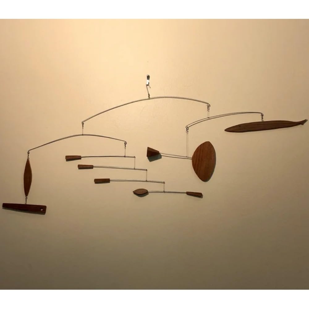 Unique Handmade Wood Artistic Hanging Mobiles 14 Inches