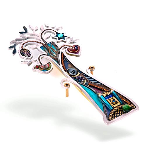 Seeka Tree of Life with Temple Mezuzah Decor - M0954