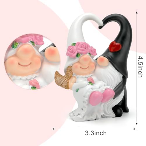 Romantic Wedding Gnomes Couple Decor Gift