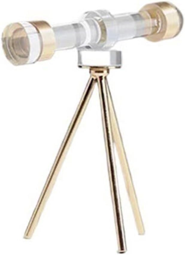 Crystal Telescope Desktop Decor Luxury Statue