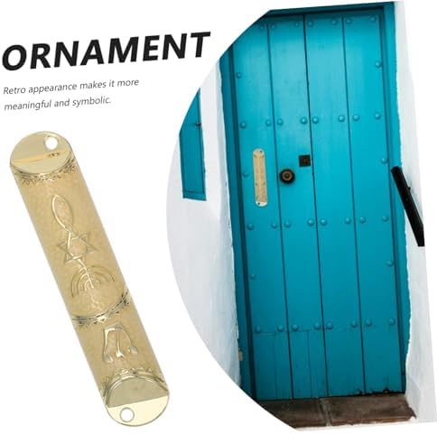 1set Classic Metal Mezuzah Religious Door Decor